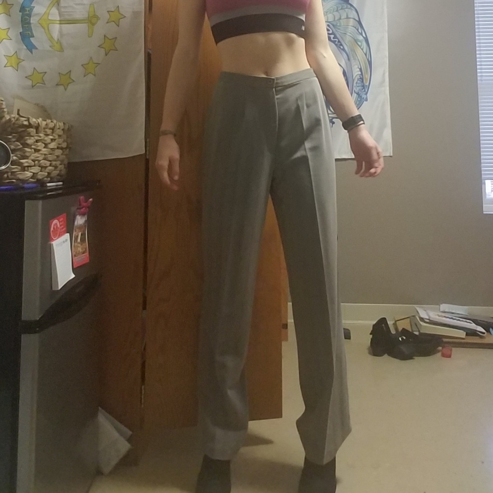 High waisted pinstripe